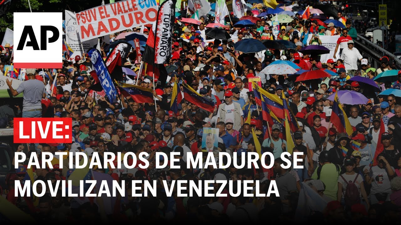 EN VIVO: Partidarios de Maduro se movilizan en Venezuela el día de la ceremonia de investidura
