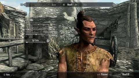 Skyrim - Male Wood Elf Character Creation