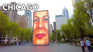 CHICAGO (USA) Walking Tour - Downtown Chicago on Earth Day 2024 | April 22, 2024 | 4k City Sounds