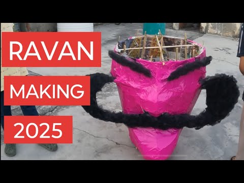 Biggest Ravan Making 2025 Delhi | Ravan Making With Bamboo | Dussehra ...