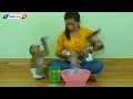 Family Monkey Kako | Mom Feeding Tiny Olly Sister Luna With Brother Kako Drink Milk