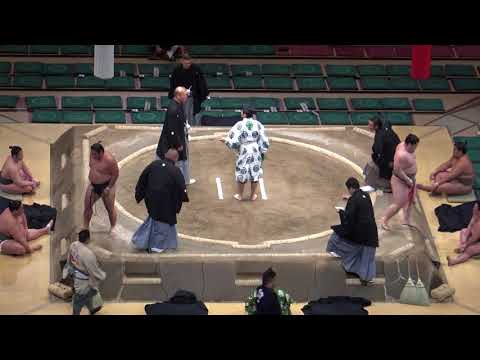 行事軍配差し違い／寶司-琴隼/2018.1.23(14)/houtsukasa-kotohayato/day10 #sumo