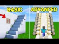 Basic to Advanced Auto Redstone Stairs! [Minecraft]