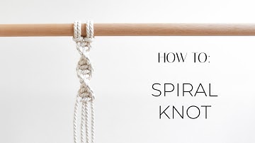 Spiral Knot | DIY macrame tutorial