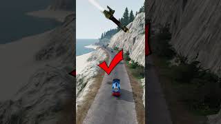 Colorful Thomas Train Vs Big Bollard - Beamng.drive