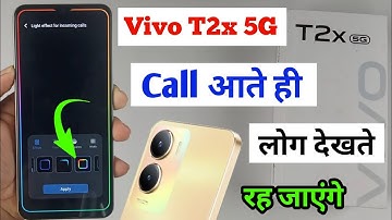Vivo t2x dynamic effect setting / dynamic effect Vivo t2x 5g / ambient light effect vivo t2x 5g