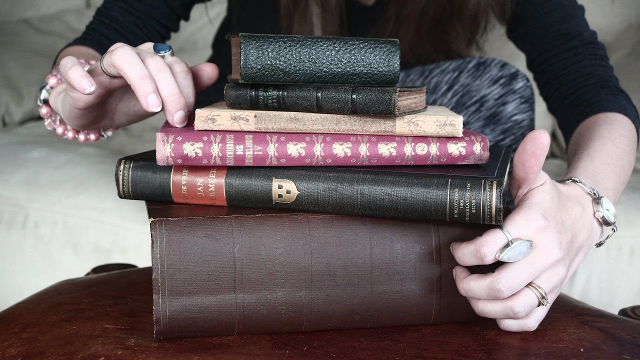 asmr tapping on vintage antique books most relaxing book tapping