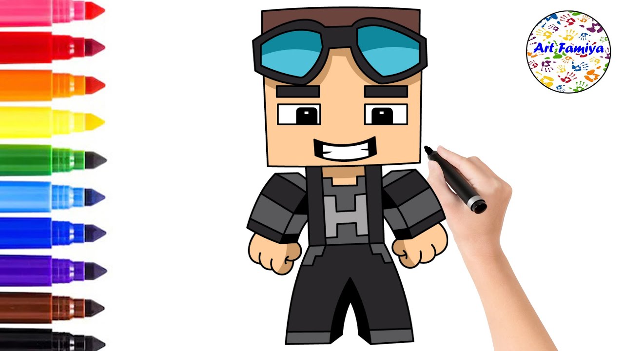 How To Draw STEVE WILDCRAFT Steve Drawing Easy WILDCRAFT Drawing