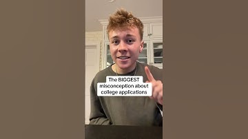 The BIGGEST Misconception about College Apps