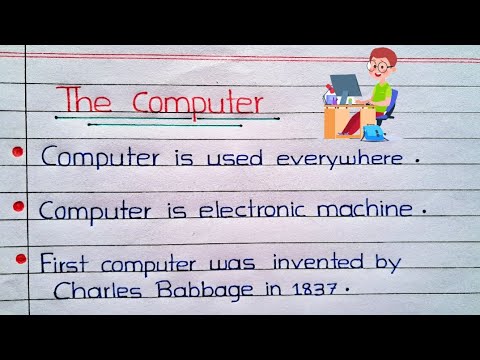 10/20 Lines on Computer || The Computer Essay/Paragraph in English ...