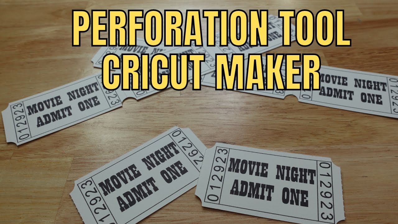 Использование перфоратора на Cricut Maker — бонусный проект Movie Night Mystery Box