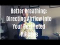 Better breathing directing air inside your body