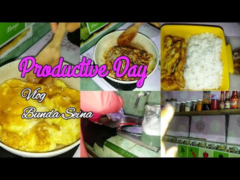 PRODUCTIVE DAY MASAK BEKAL PAKSU BERSIHIN DAPUR 