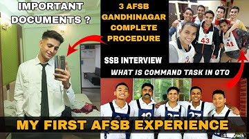 😱My AFSB Interview Experience|| 3 AFSB Gandhinagar|| SSB interview|| AFCAT 2024 || #ssbinterview