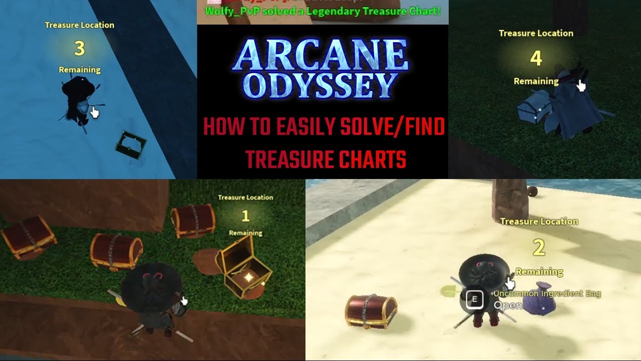 HOW TO EASILY SOLVE TREASURE CHARTS, DETAILED GUIDE