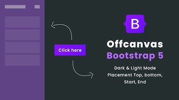 Bootstrap 5 Offcanvas Components With Light and Dark Mode | HTML, CSS, and Bootstrap Tutorial