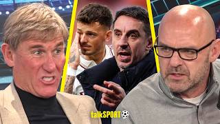 Simon Jordan & Danny Murphy REACT to Gary Neville's CRITICISM of 'Weak' Ben White following Injury