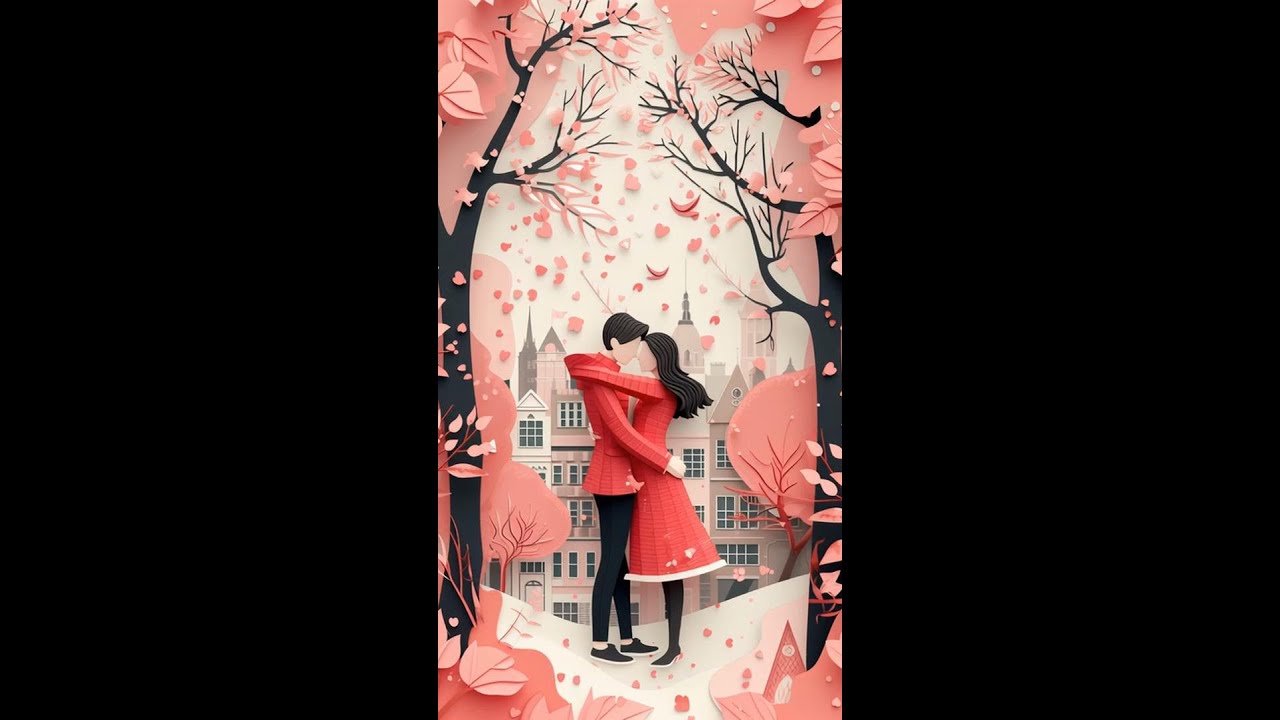 Paper Hearts & City Dreams by David Fornelli | Romantic Paper-Cut Digital Art