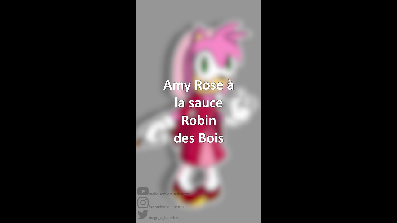 Redesign "Sonic" : Amy à la sauce Robin des Bois