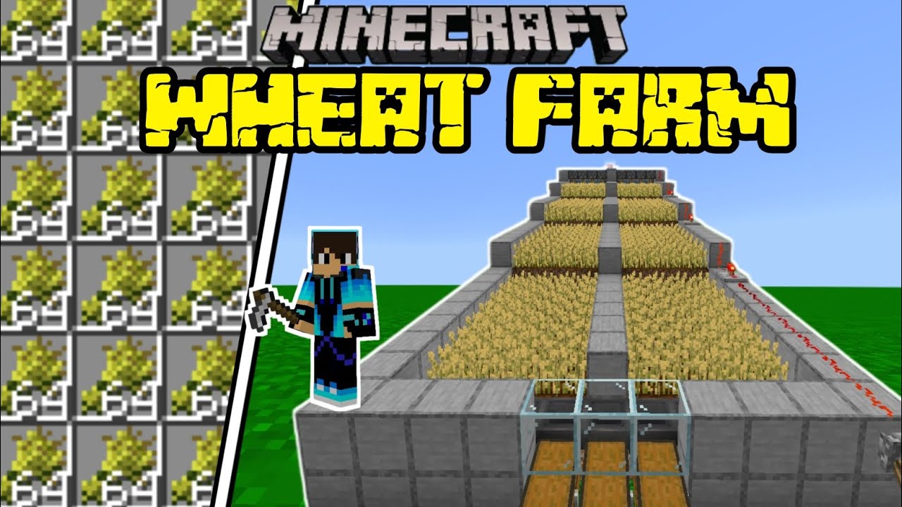 How to make a automatic wheat farm in minecraft pocket edition 1.19 # ...