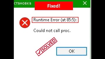Fix Runtime Error Could Not Call Proc On Windows PC