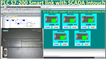 How to connect PLC S7-200 Smart with SCADA Intouch by using KepServer OPC Server