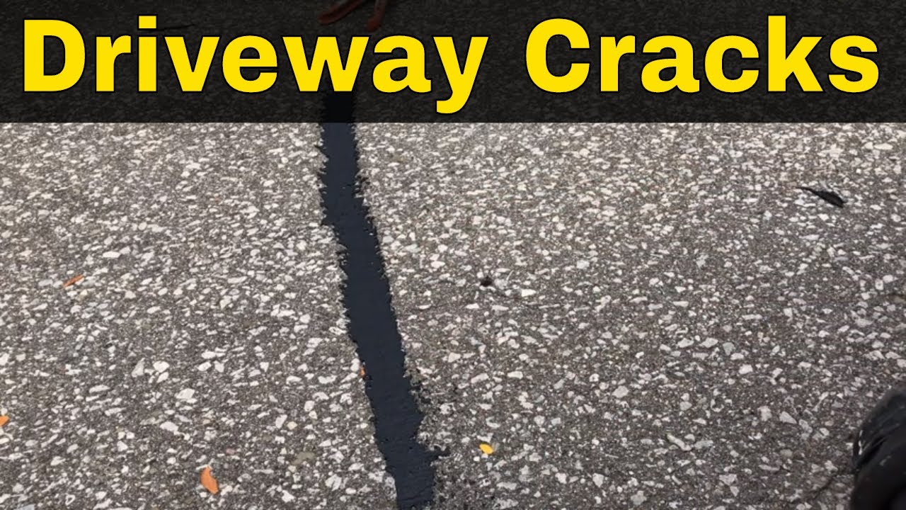 How To Fix Driveway Cracks-EASY Asphalt Driveway Repair ...