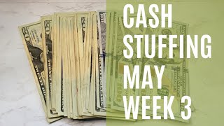 Cash Stuffing Bills and Savings for May Week 3 | Low Income | Michelle Marie Budgets