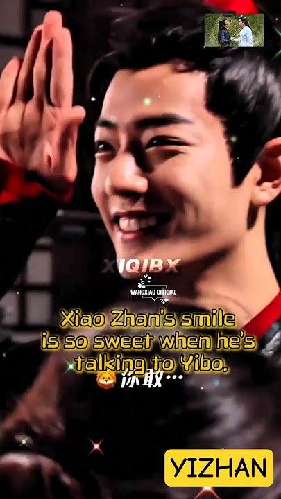 Xiao Zhan's smile is so sweet when he's talking to Yibo ☺️ #yizhan #xiaozhan #wangyibo #theuntamed