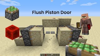 Celebrity Hidden 2 By 2 Flush Piston Door in Minecraft - 60 Seconds! Wealth
