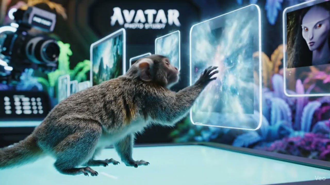 Funny Monkey Goes to Photo Studio to Buy a Photo Frame | Cute Animal Comedy