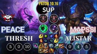 JDG Peace Thresh vs AF MapSSi Alistar Sup - KR Patch 10.16