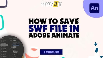 How to save swf file in adobe animate 2024 | Skill Wave