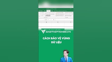 Cách bảo vệ vùng dữ liệu trong excel - Sách Tin Học Thầy Vinh