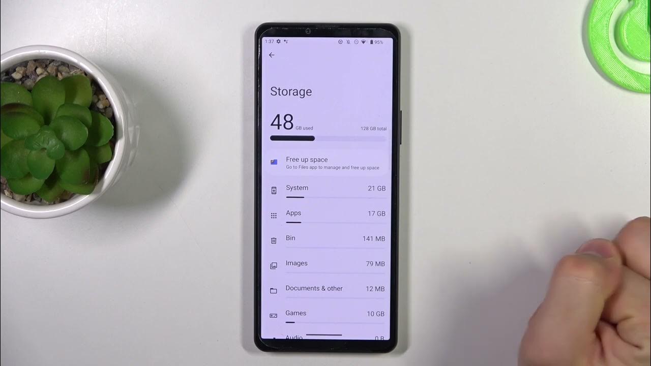 how-to-check-available-storage-on-sony-xperia-10-v-youtube