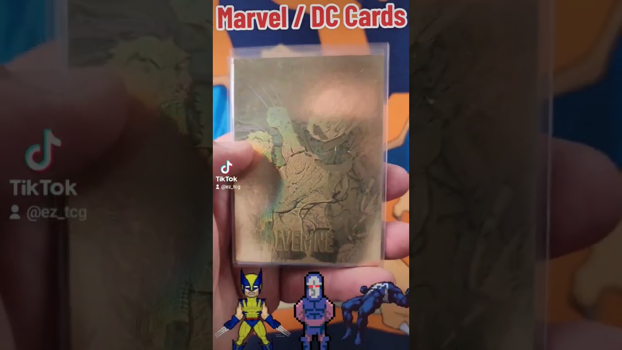 Marvel and DC holographic cards from the 90's