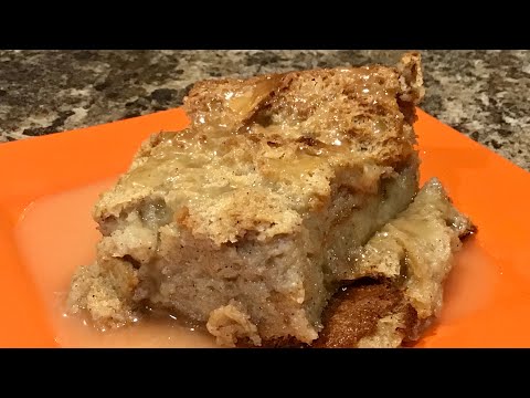 easy-bread-pudding-with-bourbon-sauce-|-dessert-recipe