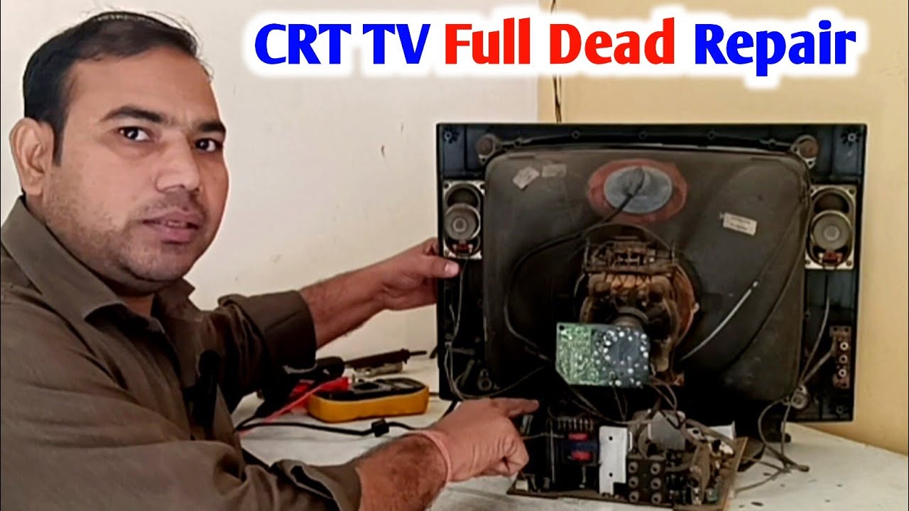 CRT TV Full Dead Repair || CRT TV Dead Solution