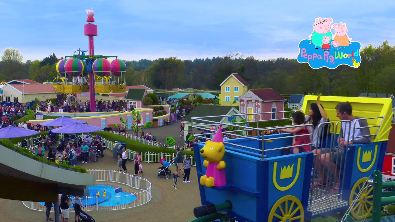 The Queen's Flying Coach Ride at Peppa Pig World - YouTube