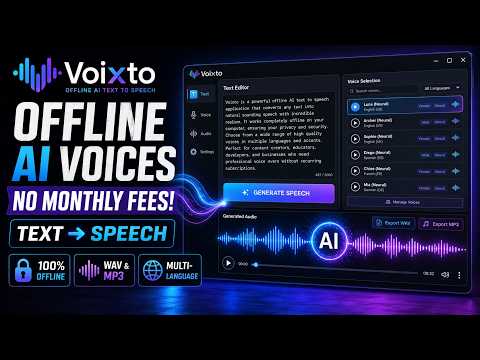 Voixto - AI Offline Text To Speech YouTube video