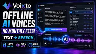 Voixto : Offline AI Text-to-Speech Software for Windows (No Monthly Fees)
