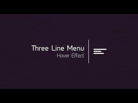 Hamburger Icon Animation | HTML & CSS  2019