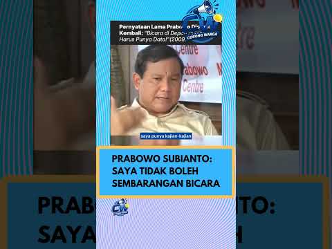 Prabowo sebelum presiden