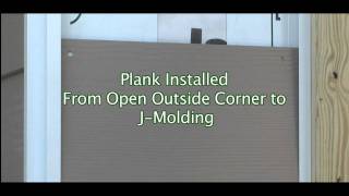 Open Outside Corner With Plank Installed