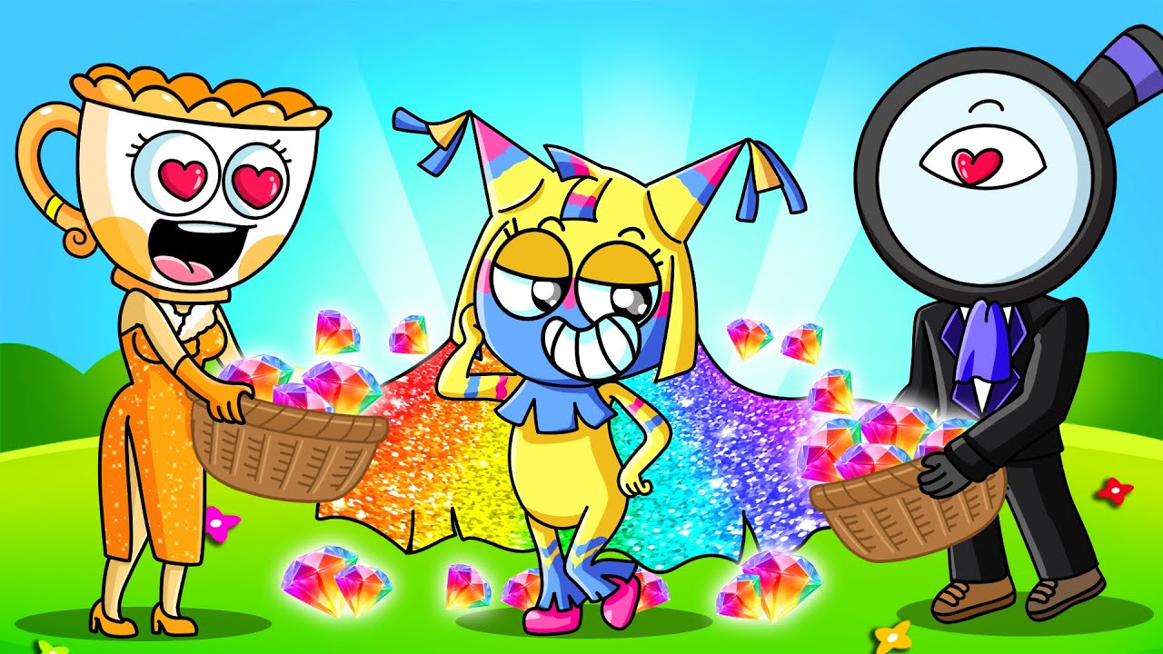 Yatta Has Magical Rainbow Hair That Creates Diamond | Dandy's World Roblox | Dandy's World Animation