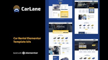 CarLane Elementor Template Kit: Step-by-Step Complete Website Building Tutorial