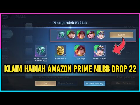 CARA KLAIM HADIAH AMAZON PRIME ML | MLBB AMAZON PRIME CHEST | MLBB AMAZON PRIME CHEST 2022