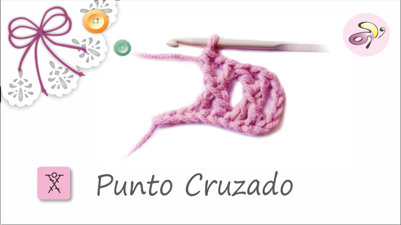 📌Cómo tejer el Punto Cruzado a Crochet