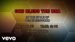 Video thumbnail of "Lee Greenwood - God Bless The USA (Karaoke)"