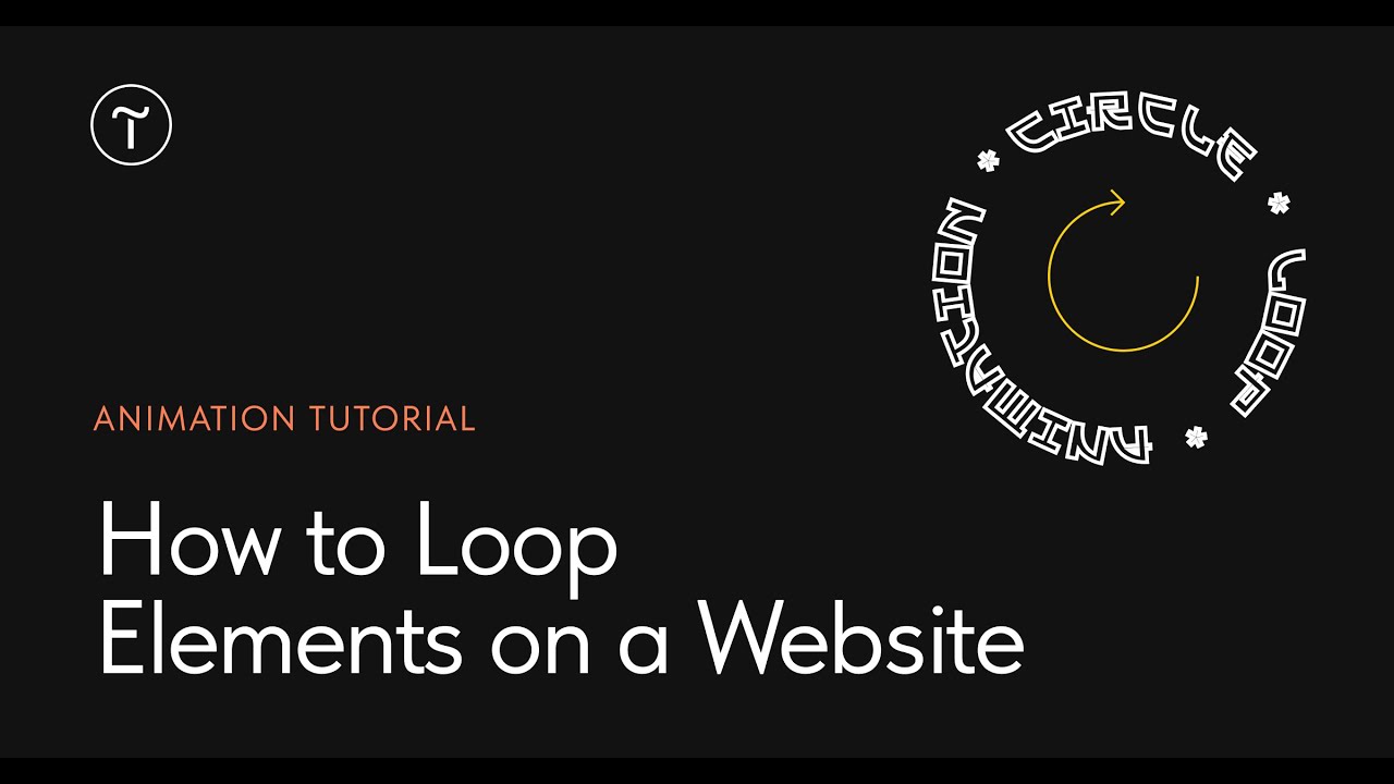 How to Loop Elements on a Website - YouTube